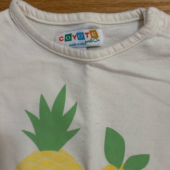 Coyote & Co Long Sleeve Woven Cotton Novelty Shirt Baby Kids Size 6-9M - Picture 6 of 8